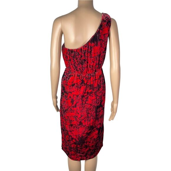Rachel Comey One Shoulder Velvet Silk Blend Cocktail Holiday Dress - Picture 4 of 15